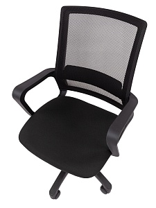 Офисное кресло CHAIRMAN 606 LT, ткань/сетка, черный